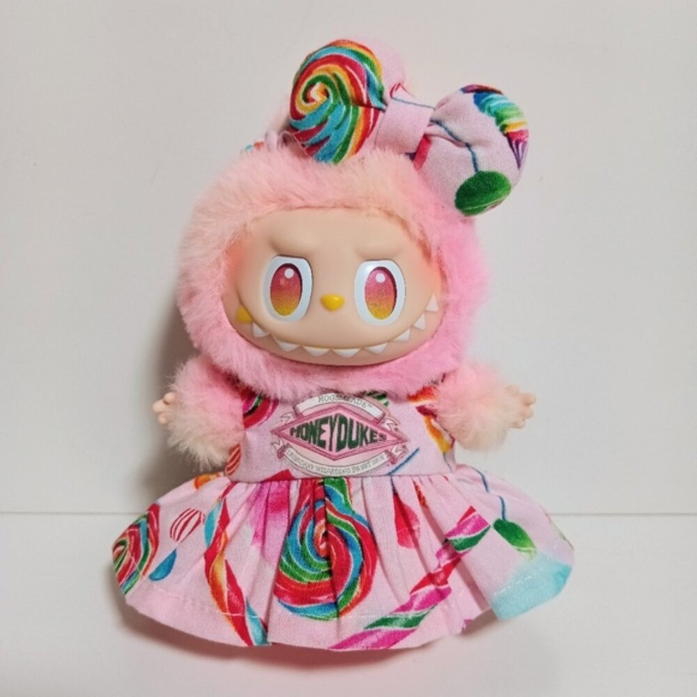 Custom Harry Potter Honeydukes Candy Dress and Bow to fit Labubu